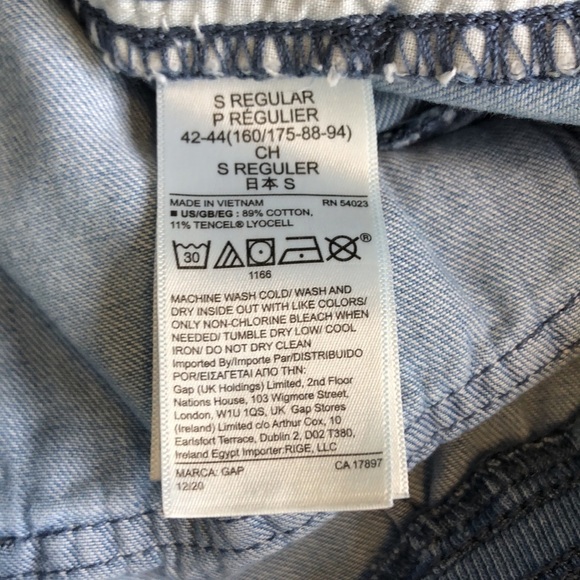 GAP WOMAN Pull on Joggers Medium Indigo Denim Jean Size S - Picture 9 of 12